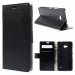 WALLETLUMIA640NOIR - Etui portefeuille noir pour Microsoft Lumia 640 rabat latéral articulé fonction stand