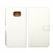 WALLETS6EDGEPLUSBLANC - Etui type portefeuille blanc Samsung Galaxy S6-Edge PLUS rabat latéral fonction stand