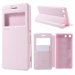 WALLETVIEWXPEM5ROSE - Etui Folio View Roar Korea ultra fin rose pour Sony Xperia M5 ET M5 Dual