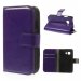 WALLETYOUNG2VIOLET - Etui type portefeuille violet pour Galaxy Young 2 SM-G130 rabat latéral articulé fonction stand
