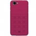 WIKODAMIERKITEFUSHIA - Coque origine Wiko Kite 4G coloris fushia damier