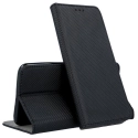 BOOKX-IP12NOIR - Etui iPhone 12 / 12 Pro rabat latéral fonction stand coloris noir