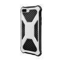 CARBONX-IP7PLUSBLANC - Coque iPhone 7/8 Plus antichoc coloris blanc aspect carbone