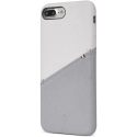 DECODED-DA6IPO7PLSO1WEGY - Coque Decoded Premium Cuir iPhone 7+/8+ coloris gris et beige mat