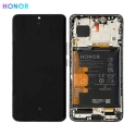 FACE-HONOR90NOIR - Ecran complet Honor-90 coloris Noir Vitre + OLED + Châssis + batterie