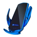 FORCELL-HS1BLEU - Support ventouse avec charge sans fil et fixation smartphone motorisée coloris bleu HS1 de Forcell