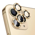 RINGLENS-IP12PMAXGOLD - Vitre protection appareil photo iPhone 12 Pro Max verre avec anneau aluminium gold