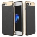 ROCKVISION-IP755GOLD - Coque iPhone 7-Plus Rock-Vision aspect carbone noir et gold