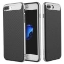 ROCKVISION-IP755GRIS - Coque iPhone 7-Plus Rock-Vision aspect carbone noir et gris