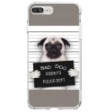 TPU0IP7PLUSDOGPRISONTRISTE - Coque souple pour Apple iPhone 7 Plus avec impression Motifs bulldog prisonnier