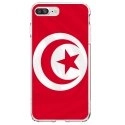TPU0IP7PLUSDRAPTUNISIE - Coque souple pour Apple iPhone 7 Plus avec impression Motifs drapeau de la Tunisie