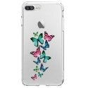 TPU0IP7PLUSPAPILLONS - Coque souple pour Apple iPhone 7 Plus avec impression Motifs papillons colorés