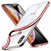 SOFTBRUSH-IPXSMAXROUGE - Coque souple iPhone XS Max contour rouge dos transparent