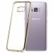SOFTBRUSH-S8PLUSGOLD - Coque souple Galaxy S8 Plus gel TPU avec contour gold