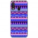 TPU0A40AZTEQUEBLEUVIO - Coque souple pour Samsung Galaxy A40 avec impression Motifs aztèque bleu et violet