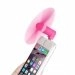 VENTILIP6FUSHIA - Mini ventilateur rose pour iPhone et iPad fonctionne sur prise de charge